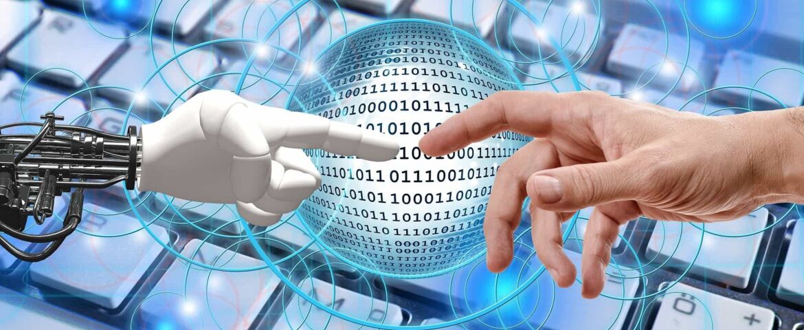 Mano di un robot e umani. Esempi del perché le competenze trasversali stanno diventando sempre più importanti